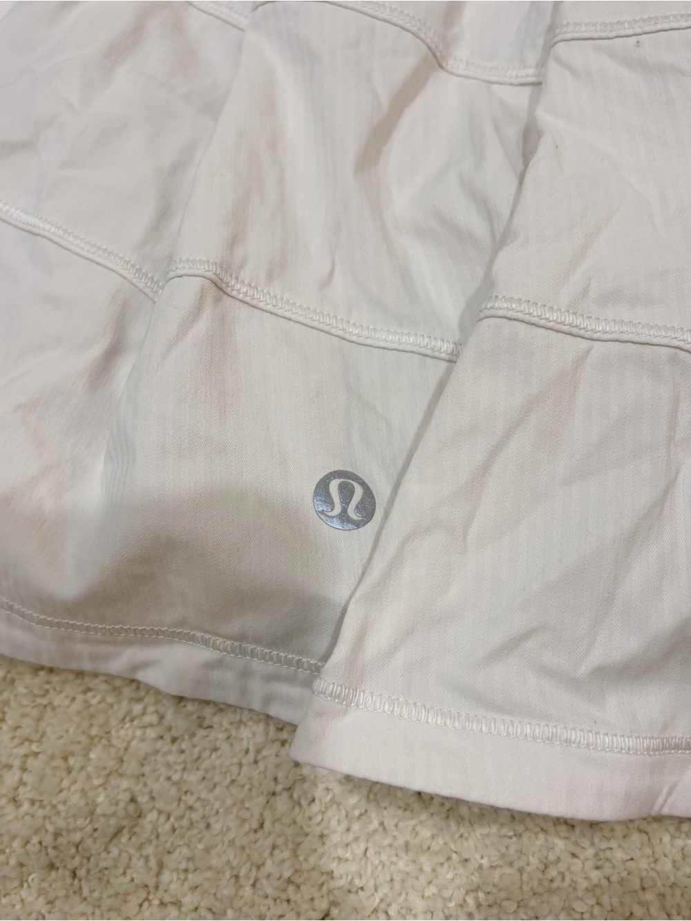 Lululemon Pace Rival White Pleated Skirt Size 6 - Picture 7 of 7